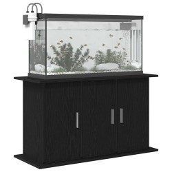 Support d'aquarium chêne noir 101x41x58 cm bois d'ingénierie 