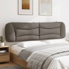 Coussin de tête de lit taupe 200 cm tissu 