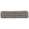 Coussin de tête de lit taupe 200 cm tissu 