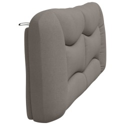 Coussin de tête de lit taupe 200 cm tissu 