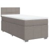 Sommier à lattes de lit avec matelas Taupe 90x190 cm Tissu 