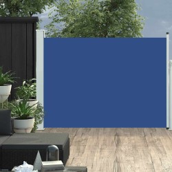 Auvent latéral rétractable de patio 100x500 cm Bleu 