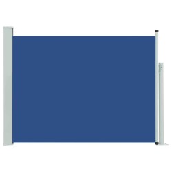 Auvent latéral rétractable de patio 100x500 cm Bleu 