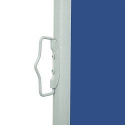 Auvent latéral rétractable de patio 100x500 cm Bleu 