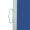 Auvent latéral rétractable de patio 100x500 cm Bleu 