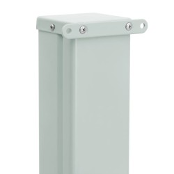 Auvent latéral rétractable de patio 100x500 cm Bleu 