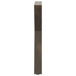 Pieds de table à manger 2 pièces Acier naturel 50 x (72-73,3) cm Acier 