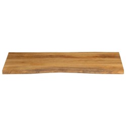 Dessus de table 120x60x2,5 cm bord vivant bois massif manguier 