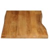 Dessus de table 120x60x2,5 cm bord vivant bois massif manguier 