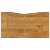 Dessus de table 120x60x2,5 cm bord vivant bois massif manguier 