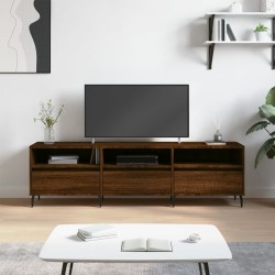 Meuble TV chêne marron 150x30x44,5 cm bois d'ingénierie 