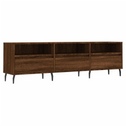 Meuble TV chêne marron 150x30x44,5 cm bois d'ingénierie 