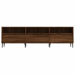 Meuble TV chêne marron 150x30x44,5 cm bois d'ingénierie 