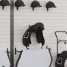 Porte-selle pliable mural noir fer 