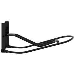 Porte-selle pliable mural noir fer 