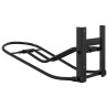 Porte-selle pliable mural noir fer 