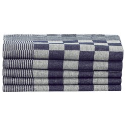 Ensemble de serviettes 50 pcs bleu et blanc coton 
