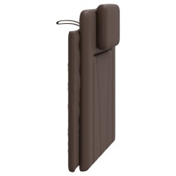 Coussin de tête de lit marron 80 cm similicuir 