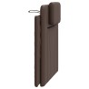 Coussin de tête de lit marron 80 cm similicuir 
