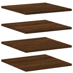 Étagères murales 4 pcs chêne marron 40x40x1,5cm bois ingénierie 
