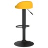 Tabourets de bar lot de 2 Jaune Velours 
