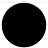 Couverture de piscine Noir 300 cm PE 