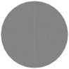 Bâche de piscine gris clair Ø244 cm géotextile polyester 