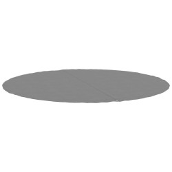 Bâche de piscine gris clair Ø244 cm géotextile polyester 