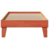 Cadre de lit sans matelas cire marron 90x200 cm bois pin massif 