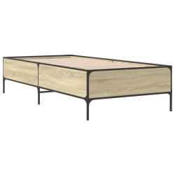 Cadre de lit sans matelas chêne sonoma 100x200 cm 