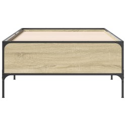 Cadre de lit sans matelas chêne sonoma 100x200 cm 