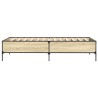 Cadre de lit sans matelas chêne sonoma 100x200 cm 