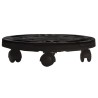 Support sur roulettes pour plantes Diamètre 30 cm Noir 170 kg 