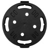 Support sur roulettes pour plantes Diamètre 30 cm Noir 170 kg 
