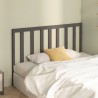 Tête de lit Gris 141x4x100 cm Bois massif de pin 