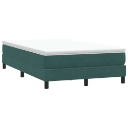 Sommier à lattes de lit sans matelas vert foncé 120x210 cm 
