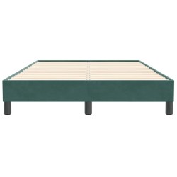 Sommier à lattes de lit sans matelas vert foncé 120x210 cm 