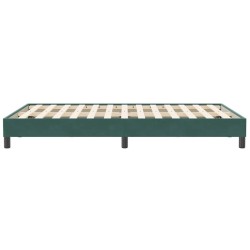 Sommier à lattes de lit sans matelas vert foncé 120x210 cm 