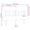 Tête de lit Marron miel 153,5x3x81 cm Bois massif de pin 