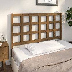 Tête de lit Marron miel 125,5x4x100 cm Bois massif de pin 