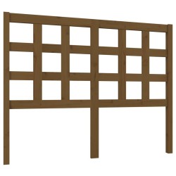 Tête de lit Marron miel 125,5x4x100 cm Bois massif de pin 