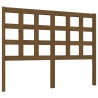 Tête de lit Marron miel 125,5x4x100 cm Bois massif de pin 