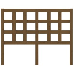 Tête de lit Marron miel 125,5x4x100 cm Bois massif de pin 