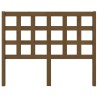Tête de lit Marron miel 125,5x4x100 cm Bois massif de pin 