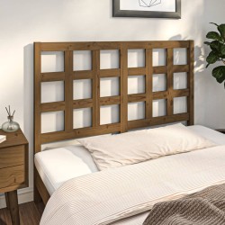 Tête de lit Marron miel 125,5x4x100 cm Bois massif de pin 