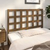 Tête de lit Marron miel 125,5x4x100 cm Bois massif de pin 