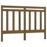 Tête de lit Marron miel 126x4x100 cm Bois massif de pin 