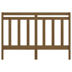 Tête de lit Marron miel 126x4x100 cm Bois massif de pin 