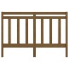 Tête de lit Marron miel 126x4x100 cm Bois massif de pin 