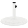 Socle de parasol Blanc 45x45x30 cm Fonte 